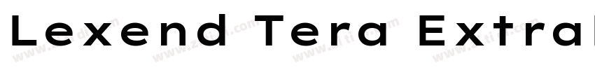 Lexend Tera ExtraLig字体转换 Lexend Tera ExtraLig字体转换